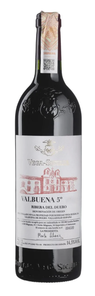 Вино Vega Sicilia Вальбуена 5° сух/чер 0,75 л  Ісп 14,5%